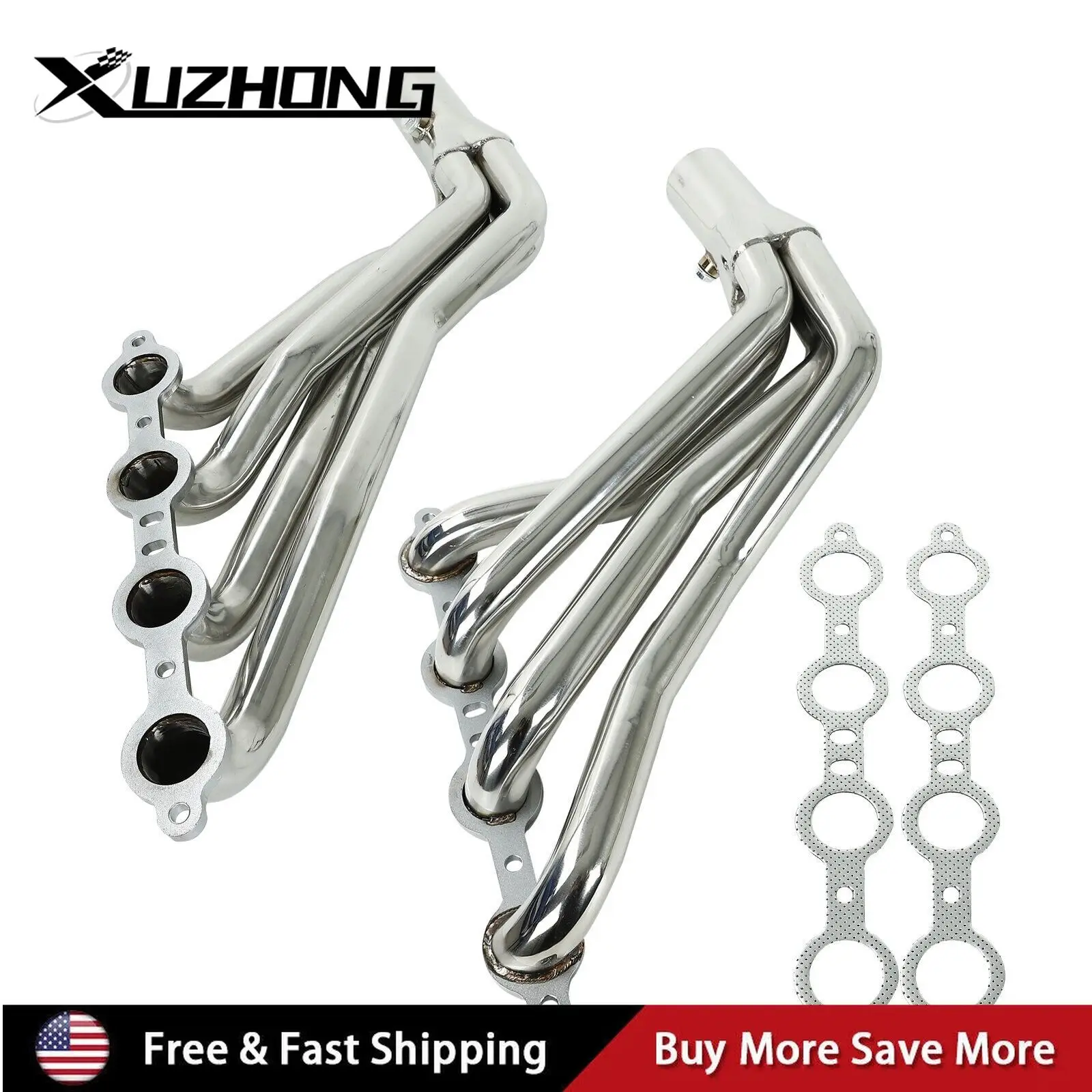 

Longtube Exhaust Headers 1 3/4" For Chevy Pontiac Buick LS1 LS2 LS3 LS6