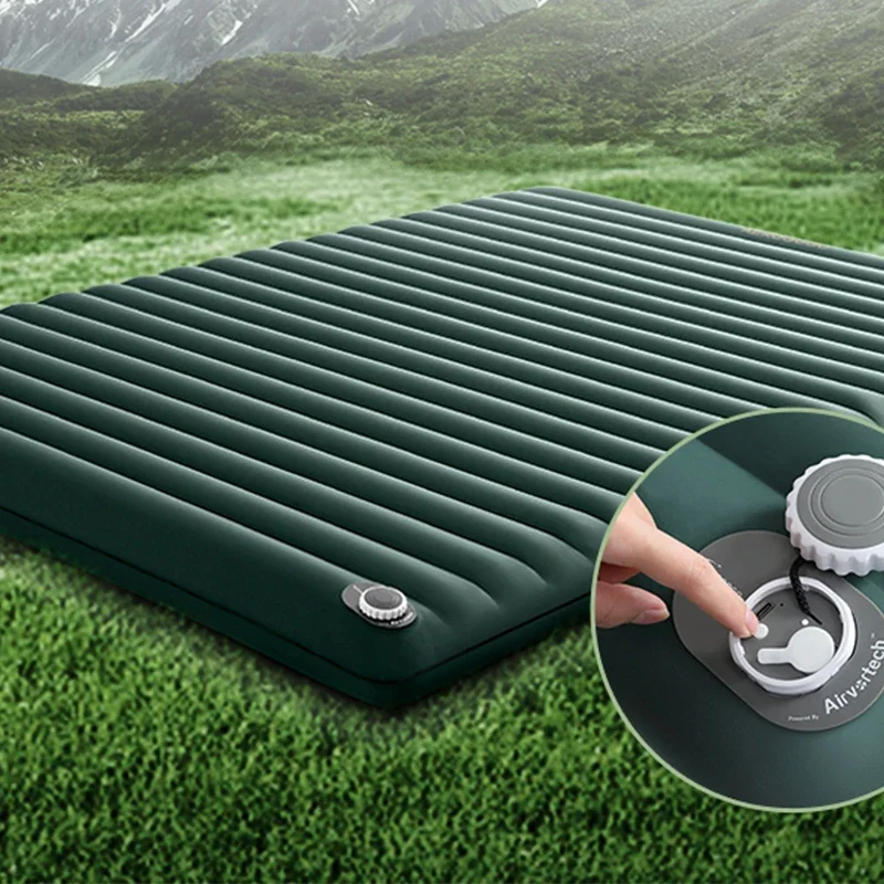 

Fishtail Outdoor Automatic Inflatable Cushion Tent Camping Damp Proof Mat Portable Mattress Floor Laying Sleeping Pad