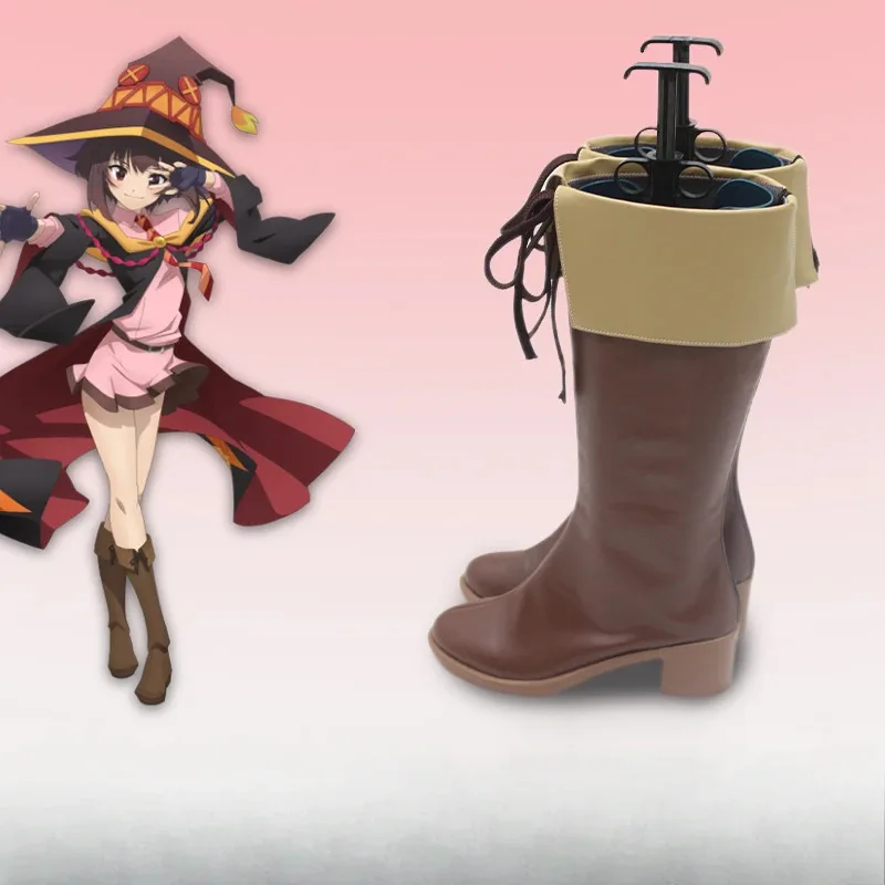 Anime game "Magic Girl Megumin" - Aqua boots for water theme cosplay, suitable for Halloween and Christmas parties