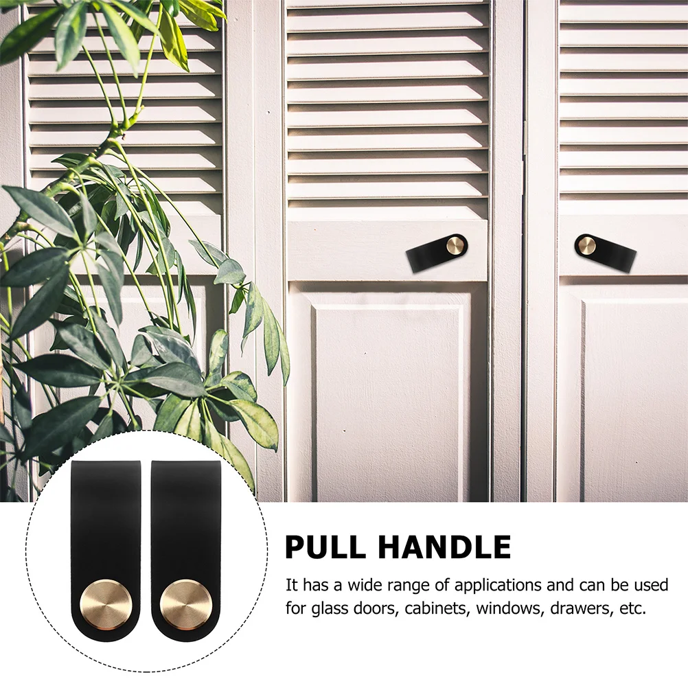 

6Pcs PU Cabinet Handles Soft Anti- -Resistant Furniture Pull for Kitchen Bathroom Wardrobe Drawer Dresser