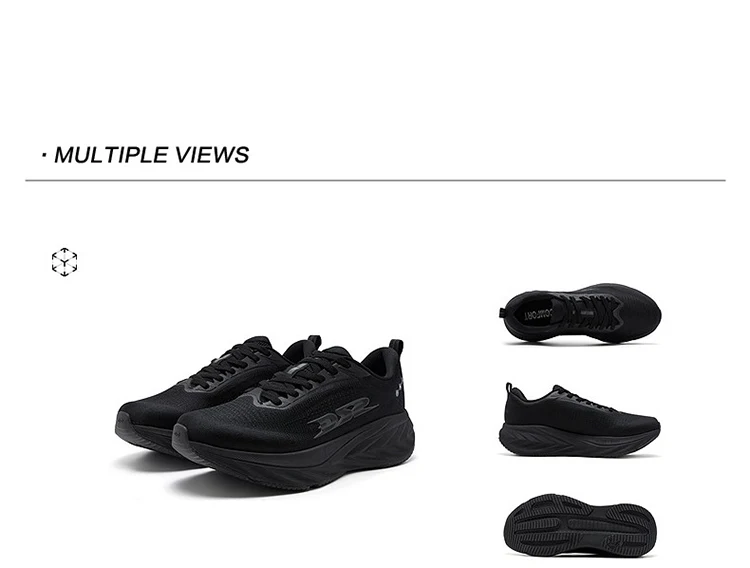 QIAODAN DS2 2nd Gen Men's Wide Toe Box Running Shoes Breathable Mesh Lightweight Shock Absorbing Sports Sneakers QXB023263220R