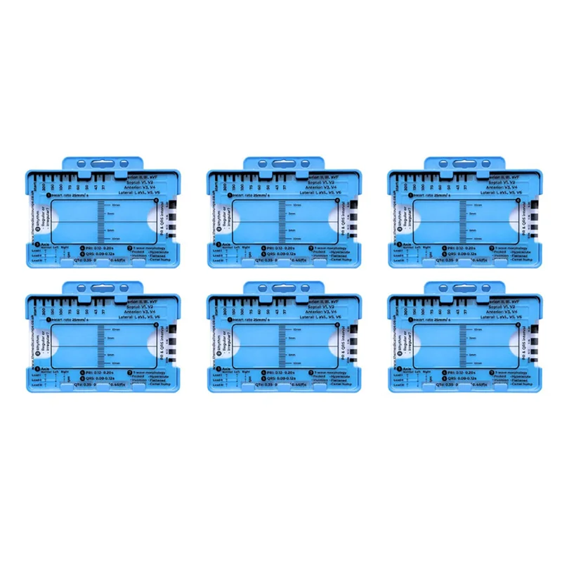 6PCS Ecg 7 Step Rul…