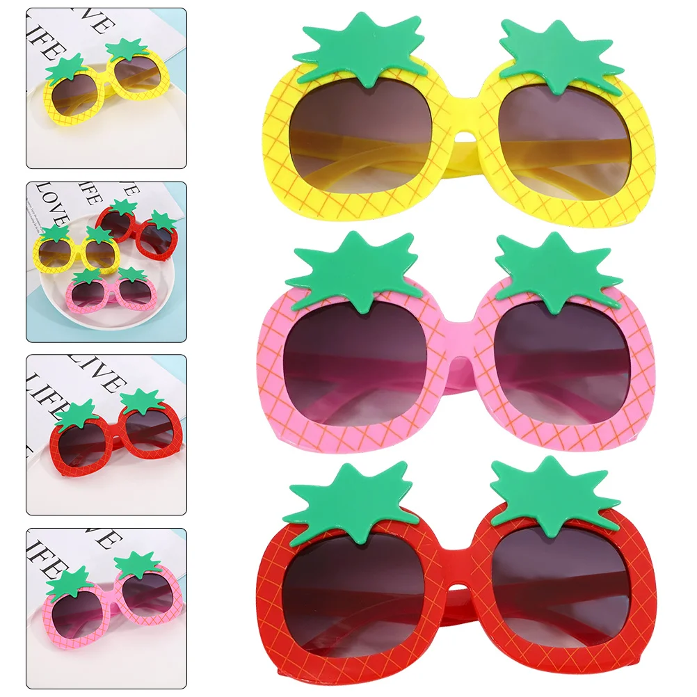 

3Pcs Toddler Sunglasses Pineapple Cartoon Baby Glasses Party Sunglasses Kids Creative Eyewear Baby Glasses Party Eyeglasses
