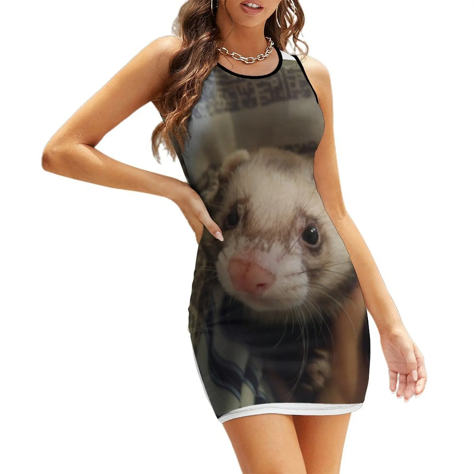 

hello ferret Sleeveless Sundress dresses for woman 2025 dress for women summer dresses for prom Women's summer dresses