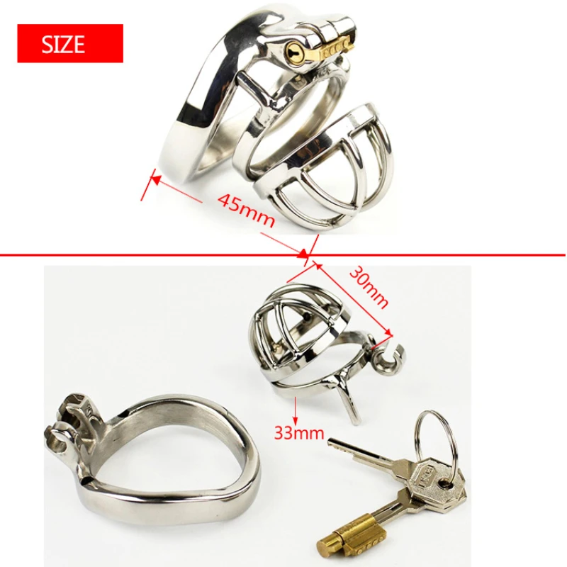 Male Stainless Steel Chastity Devices Cock Cage For Men Chastity Cage with Stealth New Penis Lock Bondage Sissy Adults Sex Toys