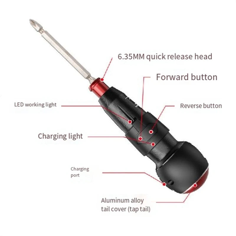 Electric Screwdriver Mini Electric Batch Quick Change Batch Head Small Electric Screwdriver Durable