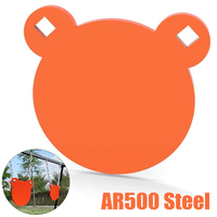 AR500 Steel Target Metal Shooting Target Plate Hanger Target for Long-range Airsoft Pistol Rifle Shooting Training Practice