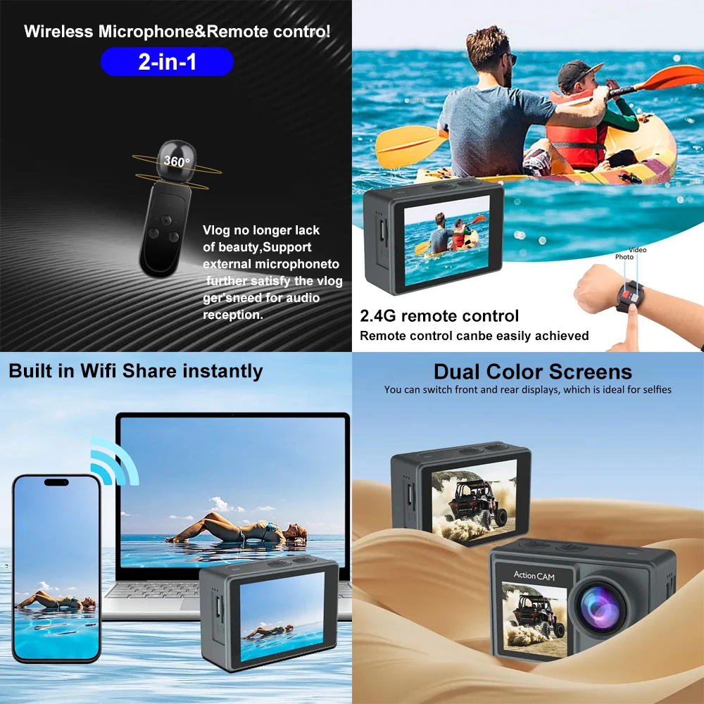 5K Action Camera with 4K60FPS & EIS 2