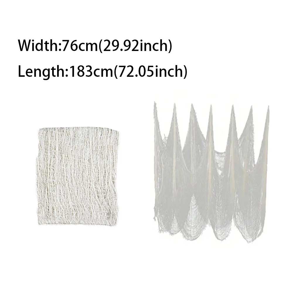 Halloween Bloody Gauze Decoraties, Horror Bloody Cloth Bandage, Deur Gordijnen, Halloween Spookhuis Party Props