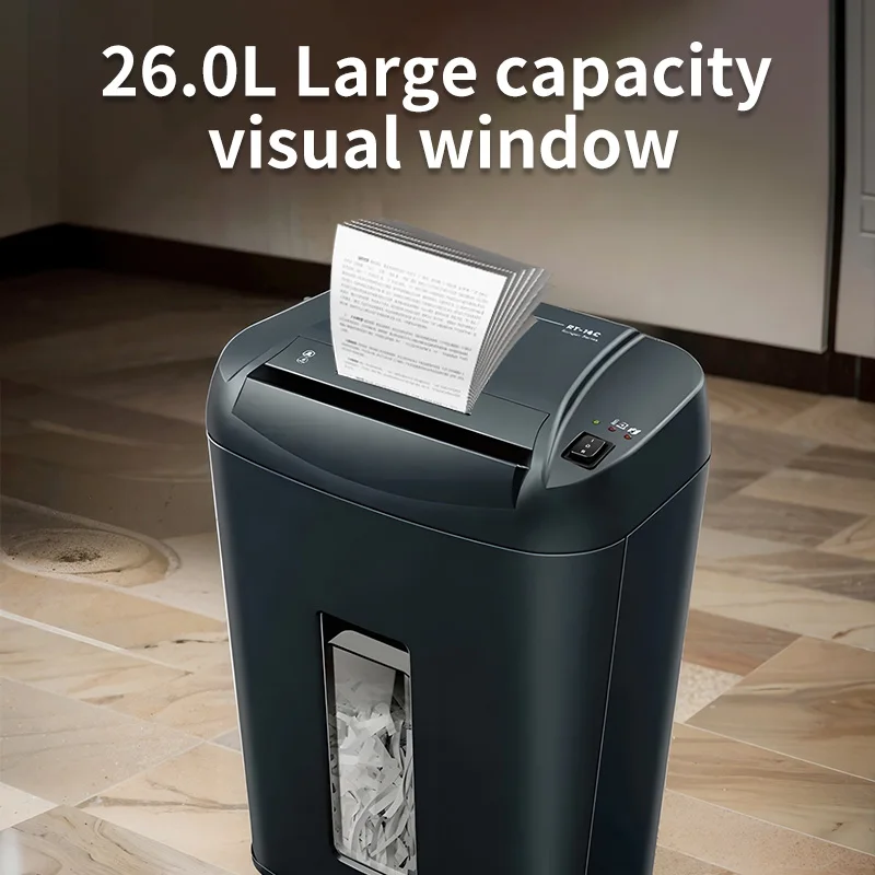 Office & Home Paper Shredder Machine Hot Selling 12 Sheet Cross Cut Shredder Card Shredding Ability Paper Shredder