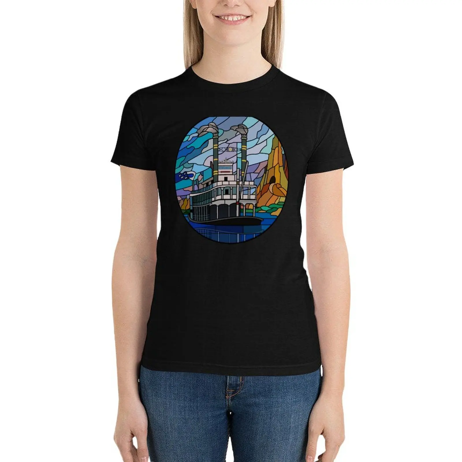 

Mark Twain Riverboat T-Shirt hippie clothes cute clothes aesthetic clothes t-shirt dress for Women long