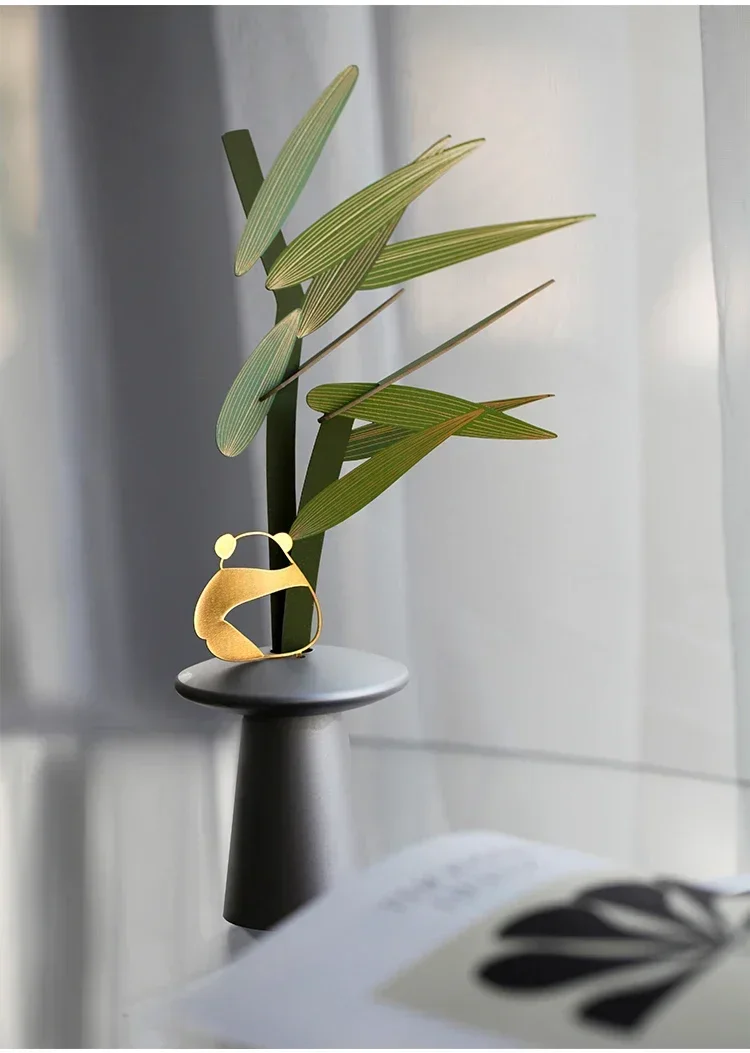 Bronzing process simulation Bamboo diffuser ornament Tabletop ornament aromatherapy