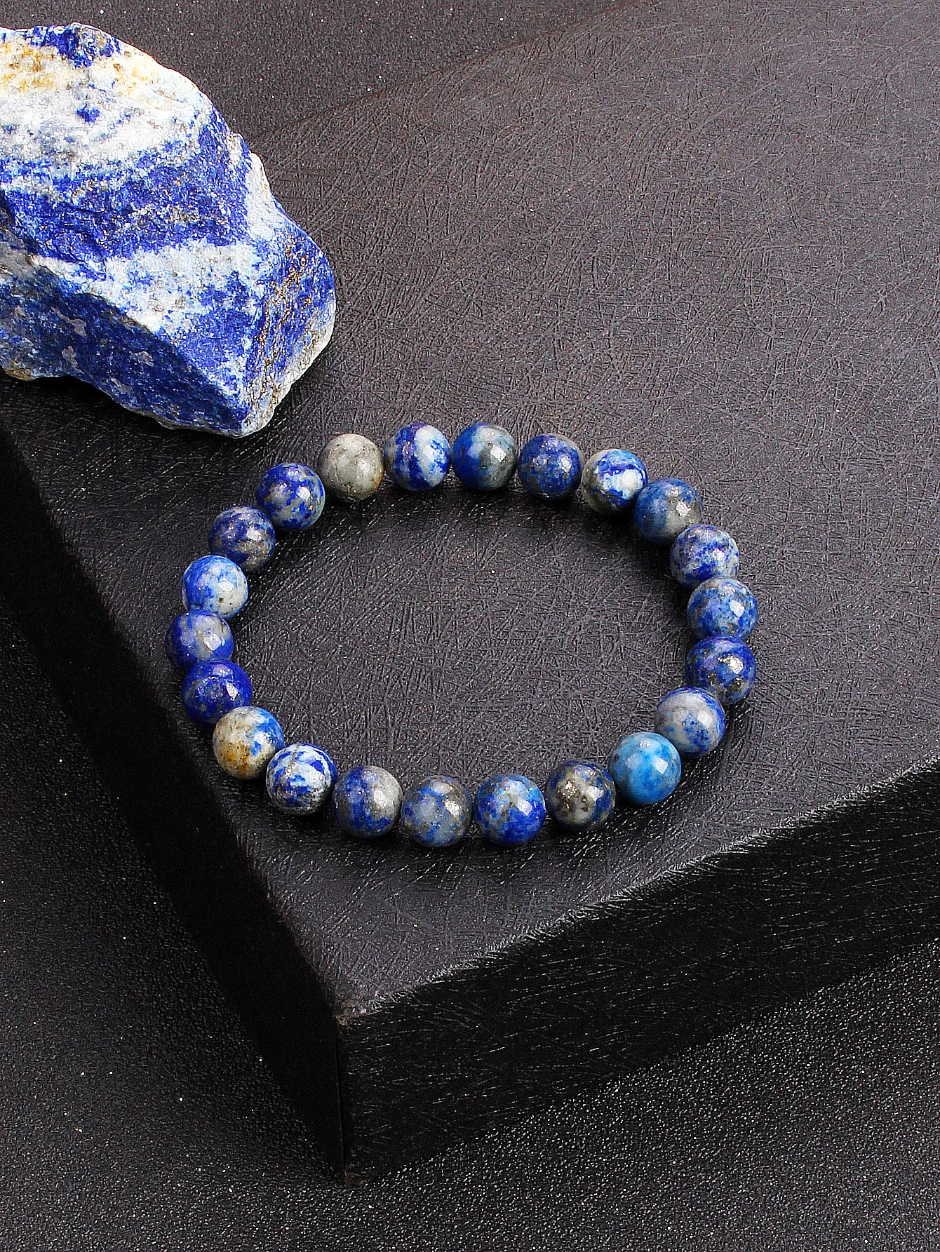 

6/8MM Lapis Lazuli Bracelets Men Natural Afghan Royal Blue Lapis Lazuli Stone Beads Bracelet Women Couple Jewelry Gift Pulsera