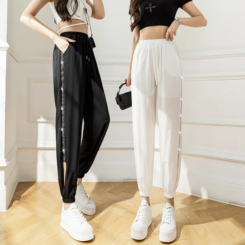 Cheap wholesale New Woman Lantern pants Korean Fashion drawstring sweatpants Casual Popular Joggers women bottoms pants