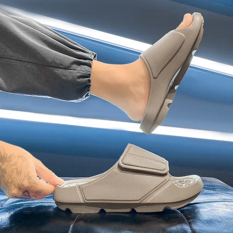 Outdoor-Sandalen, Strand-Freizeitschuhe, Neue Sommer-Herren-Massage-Pantoffeln, Indoor-Slipper mit Weicher Sohle, Herren-Flip-Flops, Herrenschuhe – Detail 9