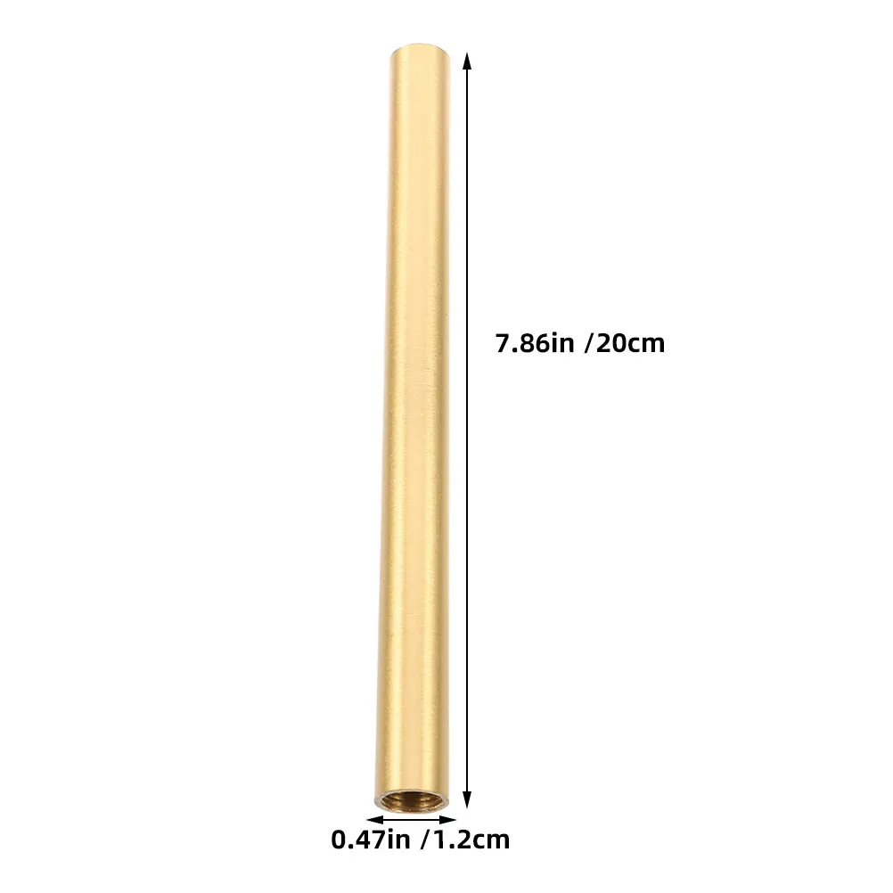 M10 Copper Straight Tube Lamp Rod Wall Lamp Extension Threaded Pipe Vintage Style DIY Lighting Fixture Repair Parts