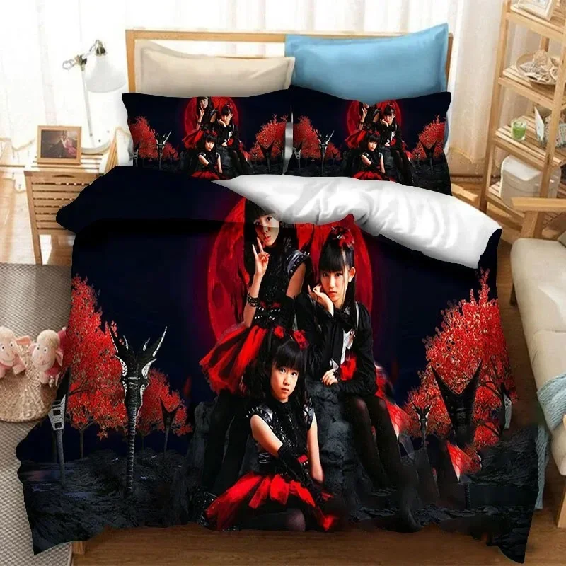 BABYMETAL Rock Band Supplies Set Duvet Cover Set Bedding Sets For Adults Bed With Pillowcases No Filling Luxury Birthday Gifts