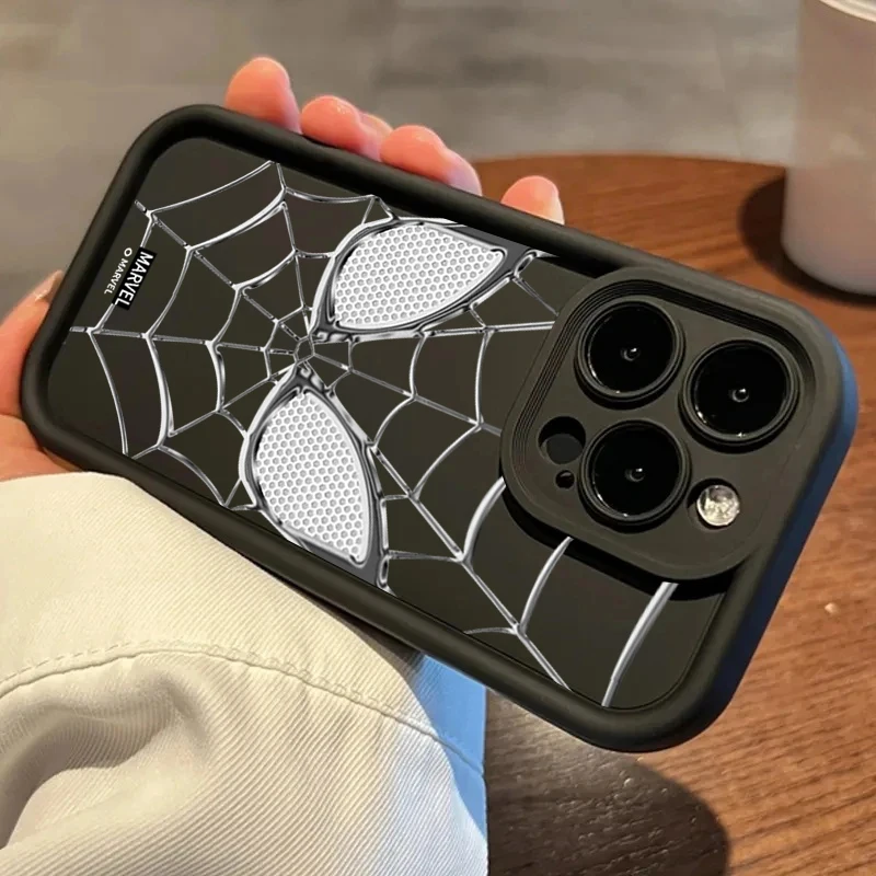 حافظة لهاتف شاومي MI 17 Pro Max 15T 15 Ultra 14T 13 POCO F7 X7 M7 X5 F5 X6 PRO M6 X4 GT NFC C40 5G غطاء عيون الرجل العنكبوت #4