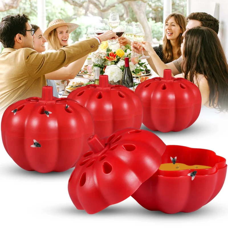Reusable Fruit Fly Trap Food Type Indoor & Outdoor Fly Catcher Pest Control Orchard Insect Trap for Home Garden