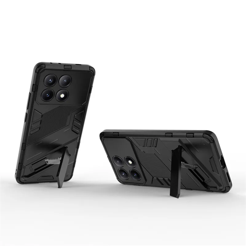 For Xiaomi Poco X6 Pro Case Xiaomi Poco X5 X6 X6 Pro Cover Case Armor PC Stand Holder Shockproof TPU Protective Phone Back Cover