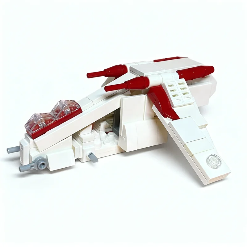 140 pièces MOC Republic Gunship 1 Star Battle Model Building Blocks Cadeau de Noël Construction DIY Jouet Idée d'éducation créative