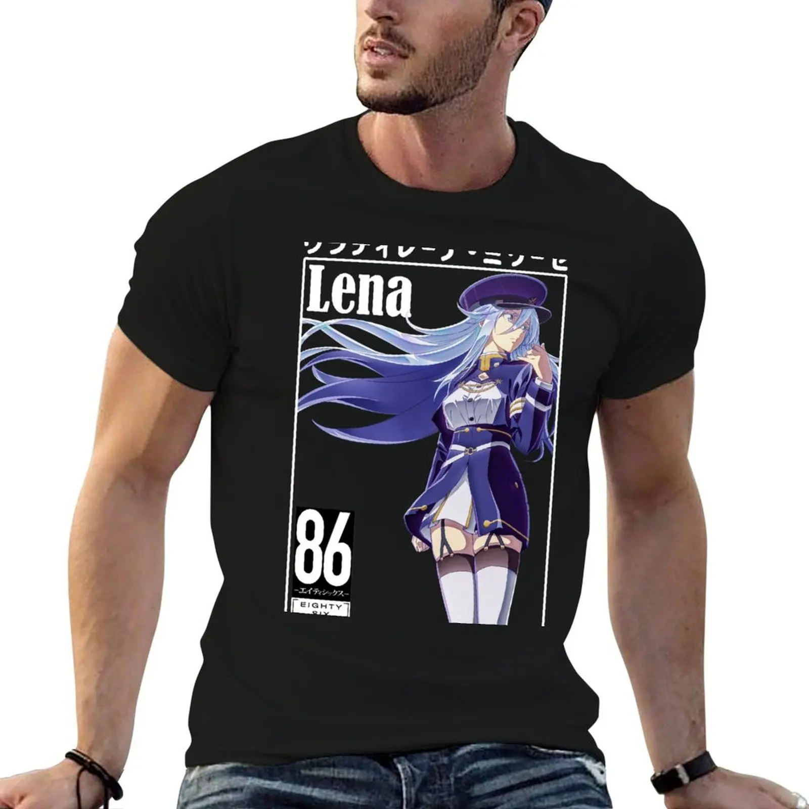 

Lena - 86 Eighty Six T-Shirt anime tshirt man t shirt cotton T-Shirt