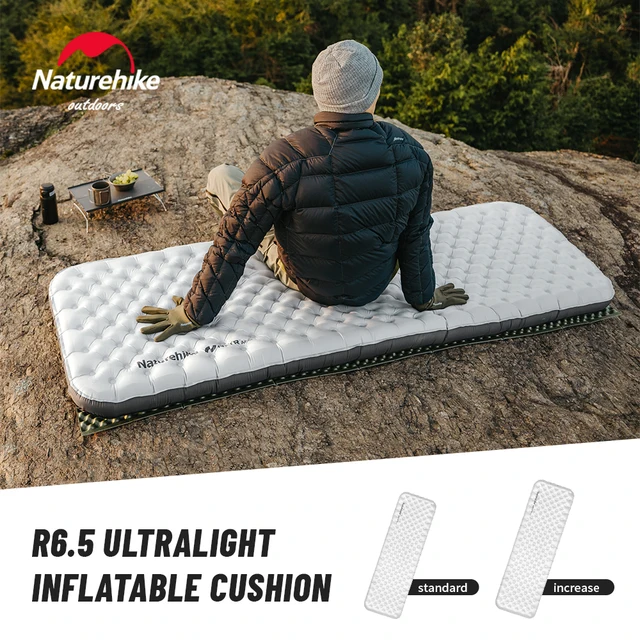 Naturehike Camping nadmuchiwana mata do spania 6.5 wartość o wysokiej wartości R ciepła zima na zewnątrz TPU nylonowe maty odporne na wilgoć materac dmuchany