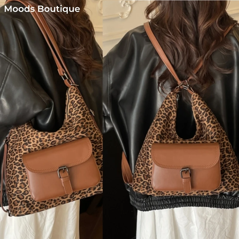 

Multifunctional Fashion Backpacks And Shoulder Bags For Women Leopard Prints Crossbody Bag 2025 Latest Luxury Designer Handbags