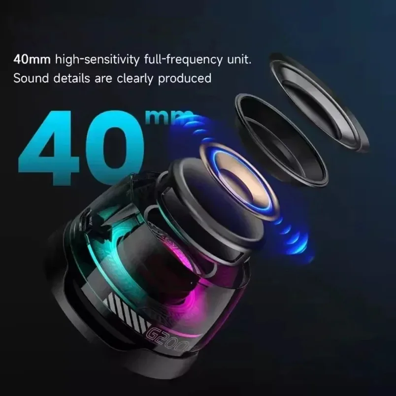 BT 5.3 Mini Tragbarer Bluetooth-Lautsprecher G200 RGB-Farblicht Magnetischer Lautsprecher Kleine Soundbox Telefonhalter Drahtloser Lautsprecher – Detail 8