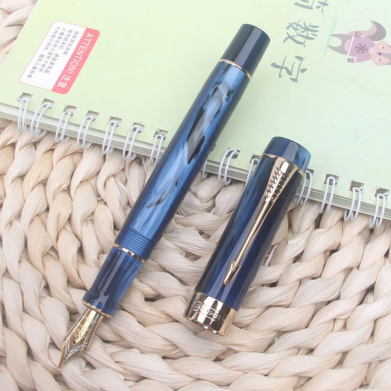 

New JINHAO 100 Centennial Starry Sky Resin Fountain Pen EF/F/M Nib Smoothly Writing Ink Pen Business School Supplies PK M800