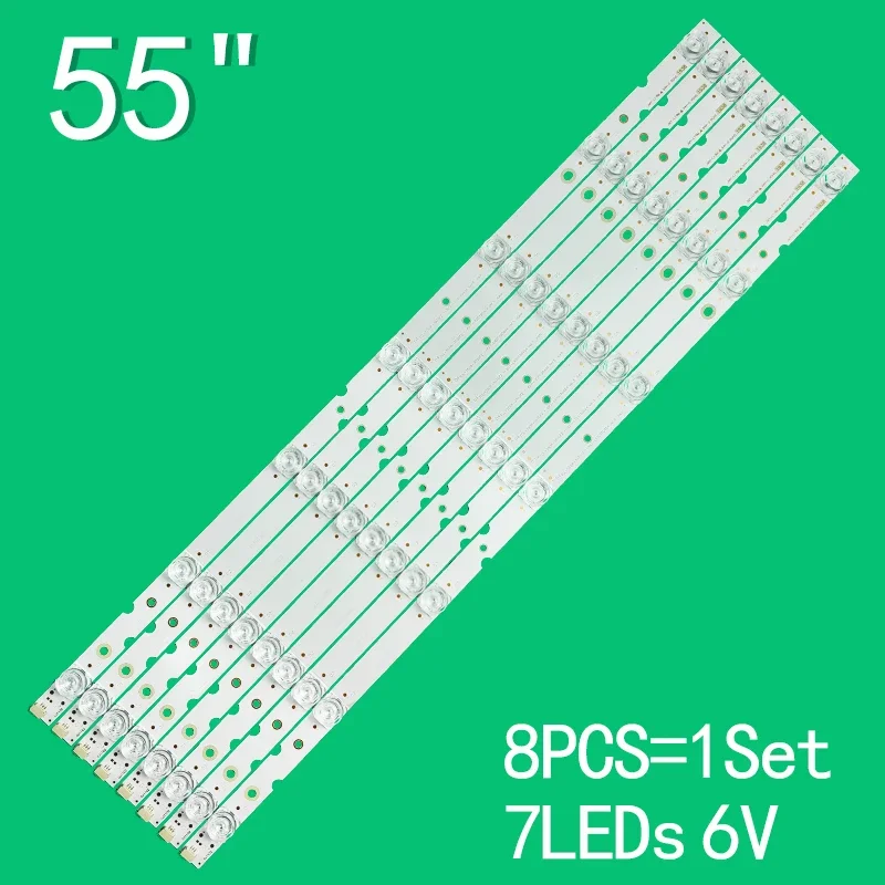 LED backlight 55D8-3030F2 YHE-4C-LB5507-YH10J 1-8X7-LX20190404 for LVU550NEBL 55S525 55D8