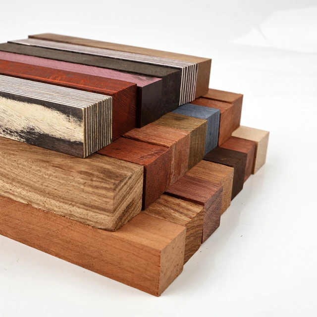 Unfinished Wood Blocks 120x20x20mm - Pen Turning Blanks, Knife Handle Material, DIY Wood Carving for Tool Parts or Wholesale 3 Unfinished Wood Blocks 120x20x20mm - Pen Turning Blanks, Knife Handle Material, DIY Wood Carving for Tool Parts or Wholesale 3