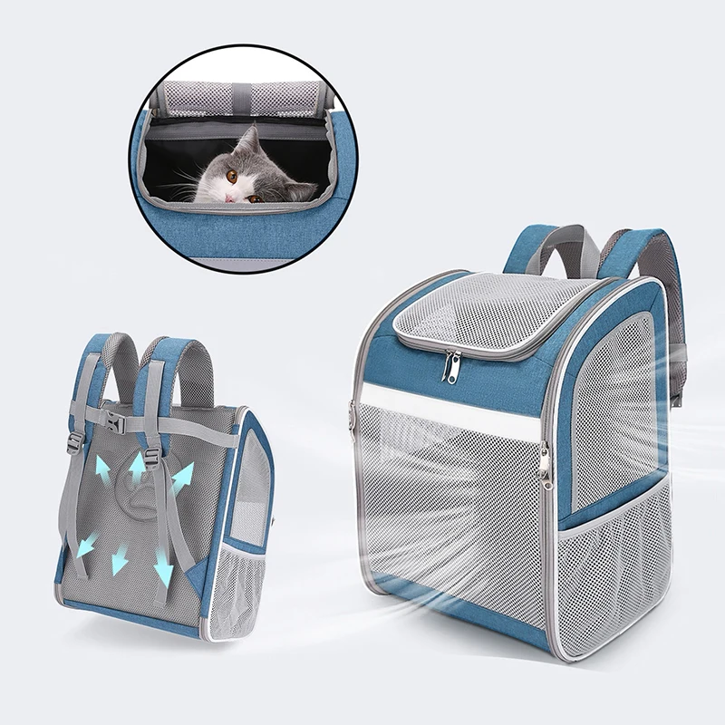 

Pet Dog Backpack Cat Backpack Carrier for Medium Small Cat Ventilated Mesh Dog Travel Backpack for Hiking Walking Outdoor Use