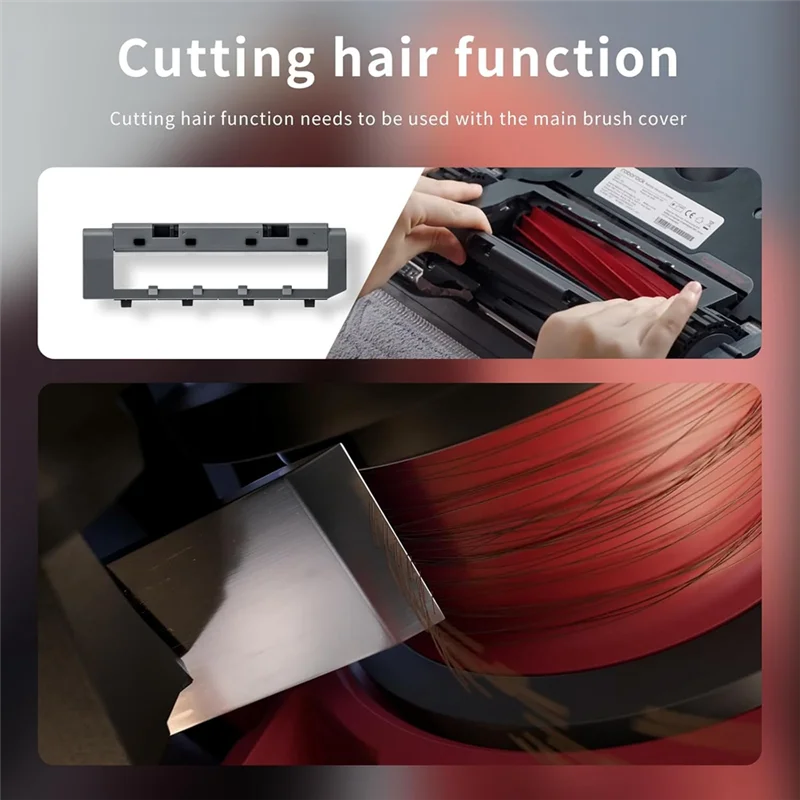 ABUN-Roller Brush For Roborock S8 Maxv Ultra、S8 Max Ultra、Qrevo Master Robot Vacuum Cleaner Parts