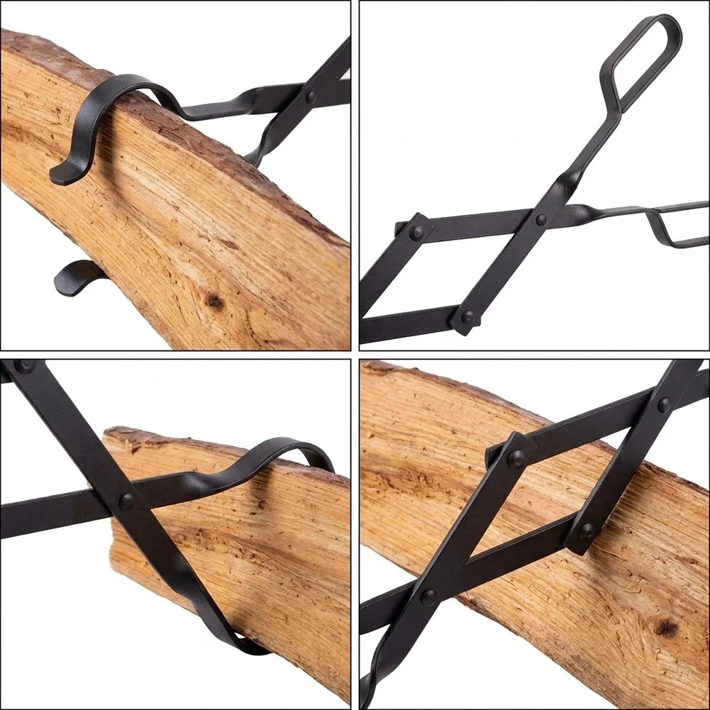 Fireplace for tongs Built with Reinforced Iron Frame Designed for Repeated Use in Wood Burning Stoves and Outdoor Fire Bowls