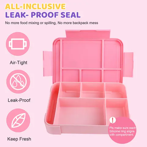 10 best sales गुलाबी लंच बॉक्स - №4