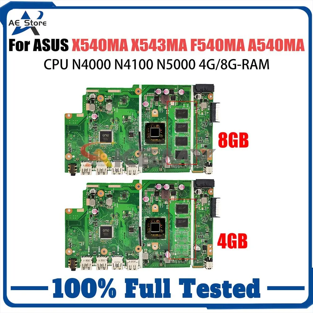 

Computer Mainboard For Asus X540NA X540 X540N R540N D540NA X540MA Laptop Motherboard With N3350 N3450 N4200 CPU 2G/4G/8G-RAM