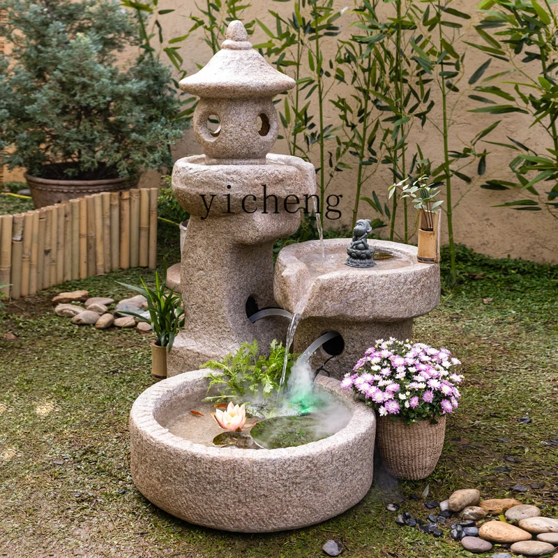 

ZC flowing water ornament rockery fountain circulating water system landscape fish pond outdoor garden landscaping