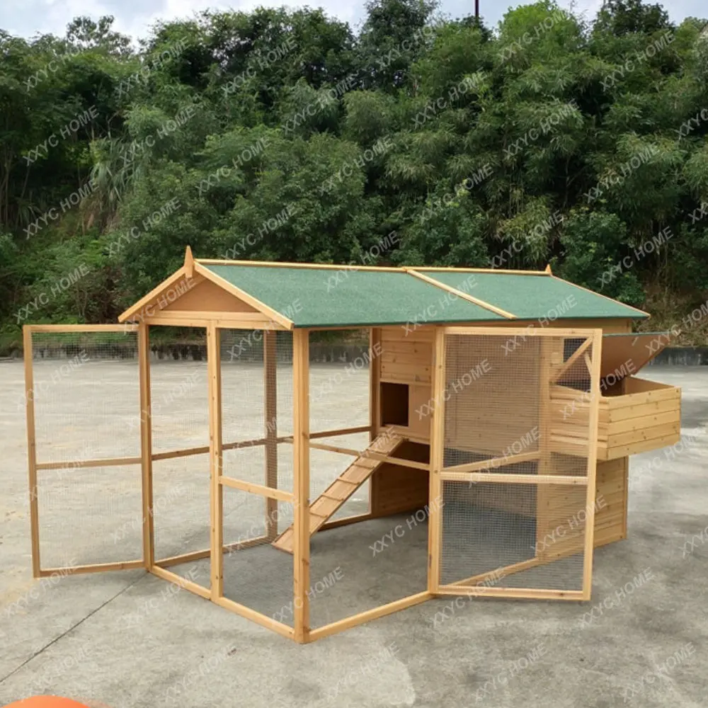 Chicken Coop Cat Villa Chicken Coop Rabbit Nest Duck Coop Extra Large Pet Cage Home Large Outdoor Pigoen Cage