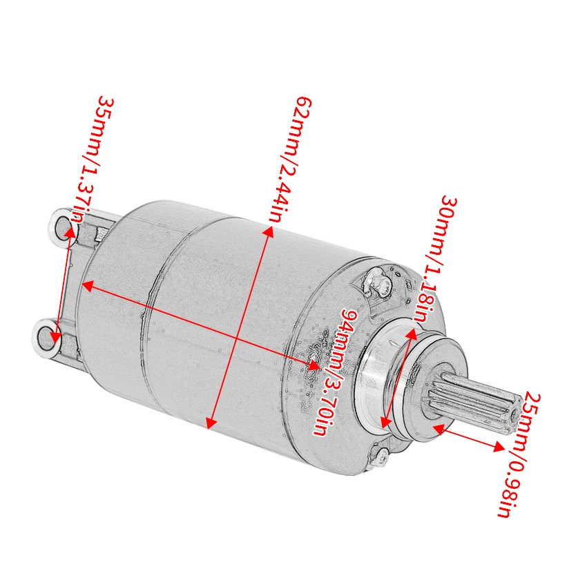 Démarreur électrique de moteur de moto, OEM:31100HC8100, Hyosung GD250 GD250N GD250R 2015 2016 2017 2018-2021