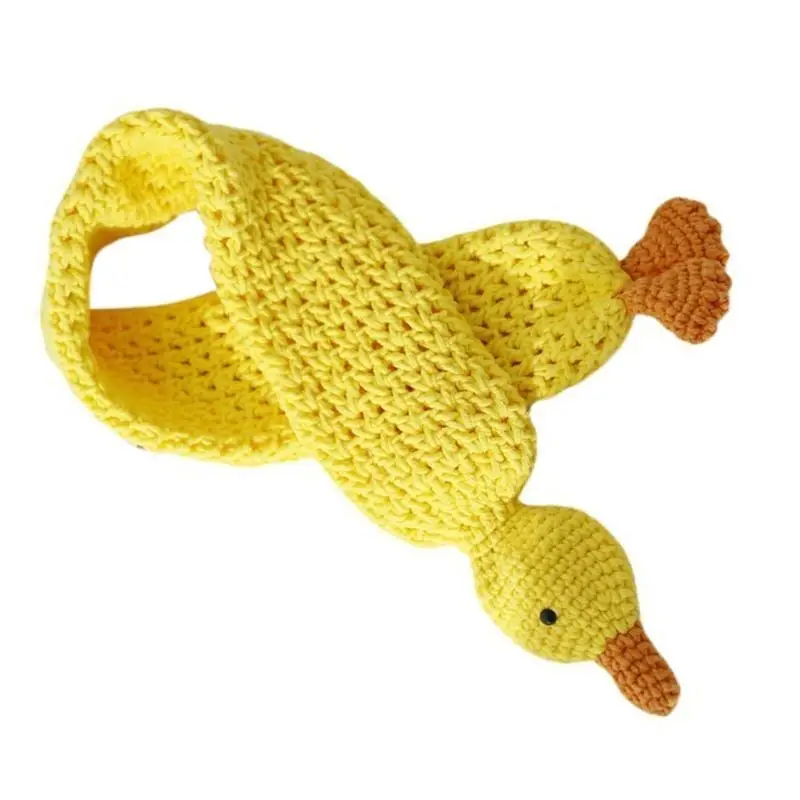 

39BD Cartoon Duck Crochet вязаный шарф шерстяные шерстя