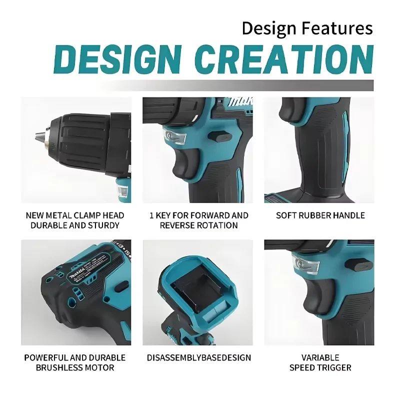 

Makita DDF485 DDF485Z 18V Brushless Cordless Screwdriver Drill - Body Only