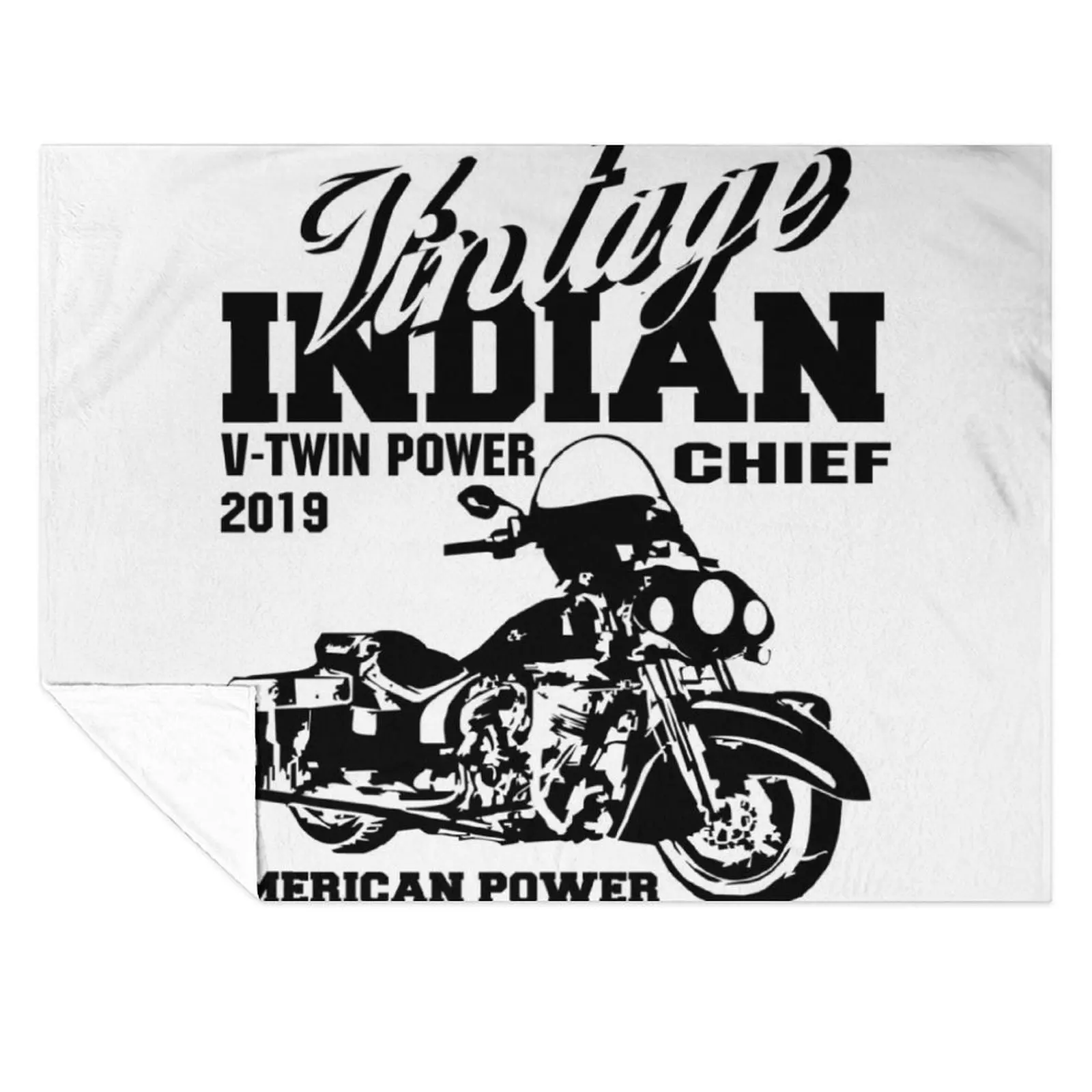 

VINATGE Indian Chief Classic Motorcycles - American Power Throw Blanket Sofas Moving warm winter Stuffeds Blankets