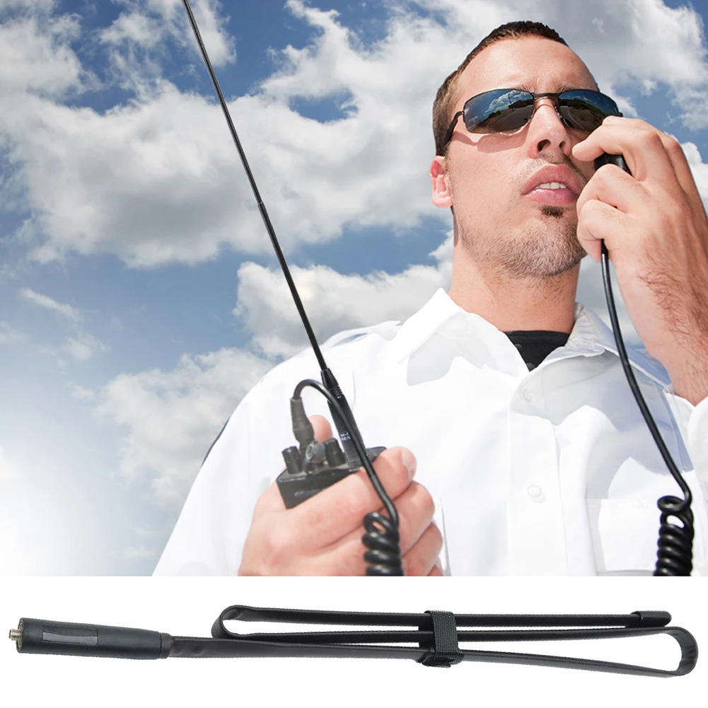 Складная тактическая антенна CS SMA, женская двусторонняя радиоантенна 144/430 МГц для Baofeng UV 5R UV82 BF 888S Quansheng Radio