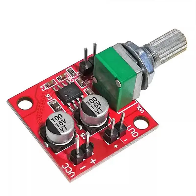 -[A51I Digital]LM386 Electret Microphone Amplifier Board DC 4-12V Mini Audio Preamp Module Low Noise With Potentiometer Amp