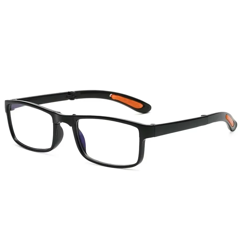 Klappbare Lesebrille mit Etui, Anti-Blaulicht-Brille, Presbyopie, Retro, Unisex, Taschenbrille, tragbare Brille, Herren und Damen – Detail 3