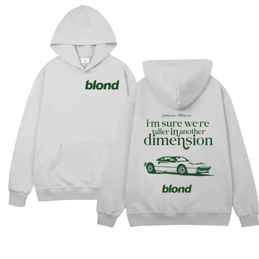 مغني الراب فرانك ألبوم جديد طباعة هوديي الرجال النساء الهيب هوب الأشقر طويلة الأكمام البلوز موضة المحيط المتضخم هوديس الشارع الشهير #6