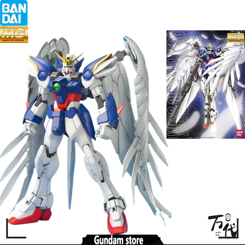 

100% оригинальная аниме модель BANDAI GUNDAM MG Series 1/100 WING GUNDAM ZERO, экшн-фигурка, игрушки Коллекционные сувениры для детей