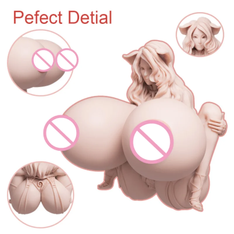 Beurre d'amour en silicone pour hommes, seins énormes, chatte sexy, vagin réaliste, double canaux, masturbateur masculin, jouets sexuels pour adultes