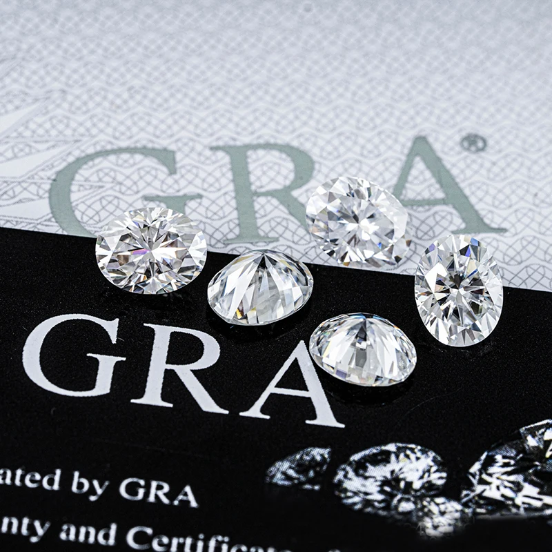 0.5ct-1.0ct Oval Cut Moissanite Stones Pass Diamond Tester Pen GRA Certificates D VVS1 Cheapest Factory Price Moissanite 01
